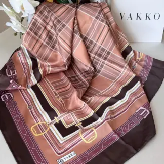 Vakko Ekose Twill Eşarp 44128 - Vizon