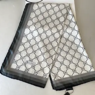 Vakko Monogram Twill Eşarp 44130 - Antrasit