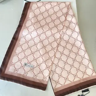 Vakko Monogram Twill Eşarp 44130 - Gül Kurusu