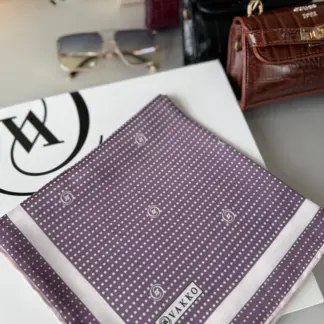 Vakko Puantiye Twill Eşarp 44126 - Lila
