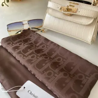 İthal Dior Eşarp 44114 - Acı Kahve