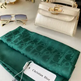 İthal Dior Eşarp 44114 - Zümrüt