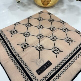 Vakko Bahar Esintisi Pamuk Eşarp - Bej - Organic ScarfsOrganic Scarfs