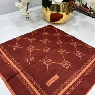 Vakko Bahar Esintisi Pamuk Eşarp - Kiremit - Organic ScarfsOrganic Scarfs