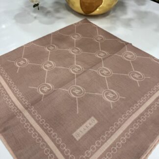 Vakko Bahar Esintisi Pamuk Eşarp - Mocha - Organic ScarfsOrganic Scarfs