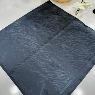 Vakko Dalga Desen İpeksi Eşarp - Antrasit - Organic ScarfsOrganic Scarfs