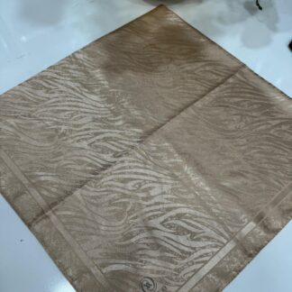 Vakko Dalga Desen İpeksi Eşarp - Bej - Organic ScarfsOrganic Scarfs