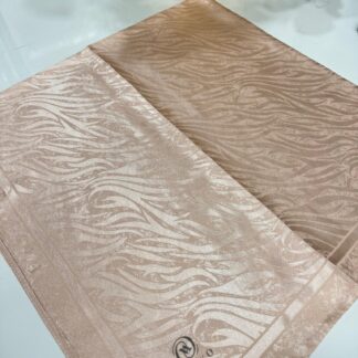 Vakko Dalga Desen İpeksi Eşarp - Pamuk Şekeri - Organic ScarfsOrganic Scarfs