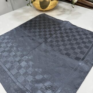 Vakko Dama Desen Eşarp - Antrasit - Organic ScarfsOrganic Scarfs