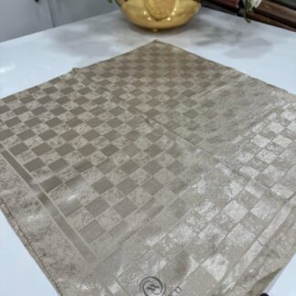 Vakko Dama Desen Eşarp - Bej - Organic ScarfsOrganic Scarfs