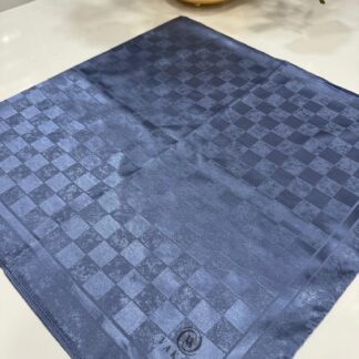 Vakko Dama Desen Eşarp - İndigo - Organic ScarfsOrganic Scarfs