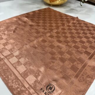 Vakko Dama Desen Eşarp - Mocha - Organic ScarfsOrganic Scarfs