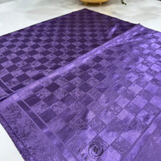 Vakko Dama Desen Eşarp - Mürdüm - Organic ScarfsOrganic Scarfs