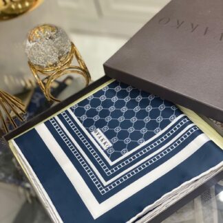 Vakko Desen Eşarp - Lacivert - Organic ScarfsOrganic Scarfs
