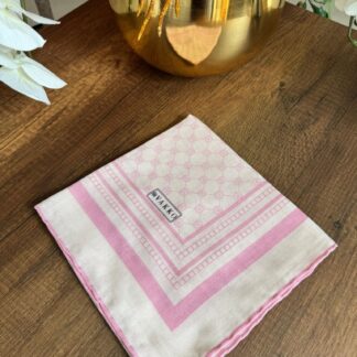 Vakko Desen Pamuk Soft Eşarp - Toz Pembe - Organic ScarfsOrganic Scarfs