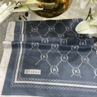 Vakko Desen Pamuk Soft Şal - Antrasit - Organic ScarfsOrganic Scarfs