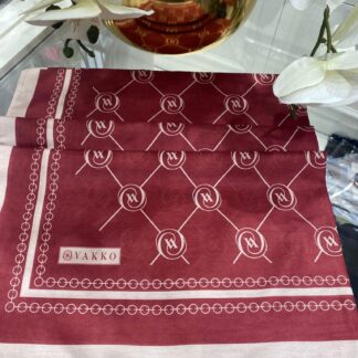 Vakko Desen Pamuk Soft Şal - Bordo - Organic ScarfsOrganic Scarfs