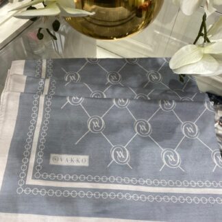 Vakko Desen Pamuk Soft Şal - Gri - Organic ScarfsOrganic Scarfs