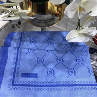 Vakko Desen Pamuk Soft Şal - İndigo - Organic ScarfsOrganic Scarfs