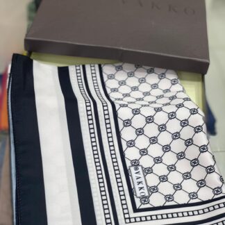 Vakko Desen Twill İpek Şal - Ekru - Organic ScarfsOrganic Scarfs