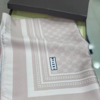 Vakko Desen Twill İpek Şal - Latte - Organic ScarfsOrganic Scarfs