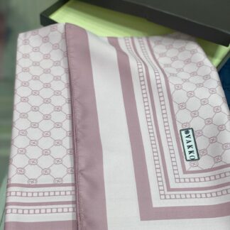 Vakko Desen Twill İpek Şal - Pamuk Şekeri - Organic ScarfsOrganic Scarfs