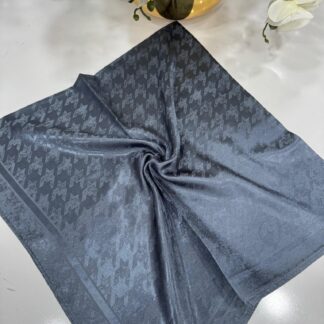 Vakko Kazayağı Desen Eşarp - Antrasit - Organic ScarfsOrganic Scarfs