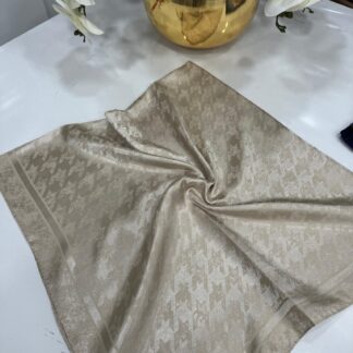 Vakko Kazayağı Desen Eşarp - Bej - Organic ScarfsOrganic Scarfs