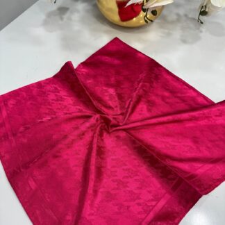 Vakko Kazayağı Desen Eşarp - Fuşya - Organic ScarfsOrganic Scarfs
