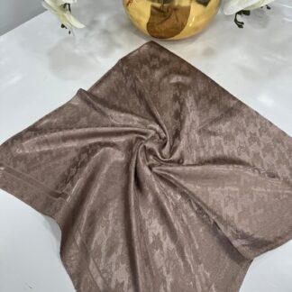 Vakko Kazayağı Desen Eşarp - Mocha - Organic ScarfsOrganic Scarfs