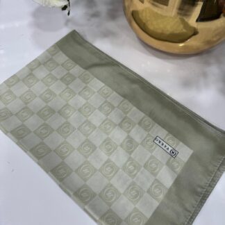 Vakko Monogram Desen İpeksi Şal - Lime - Organic ScarfsOrganic Scarfs