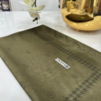 Vakko Nokta Desen İpeksi Şal - Haki - Organic ScarfsOrganic Scarfs
