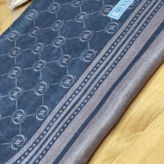 Vakko Şeritli Desen Şal - Ağaç Kabuğu - Organic ScarfsOrganic Scarfs