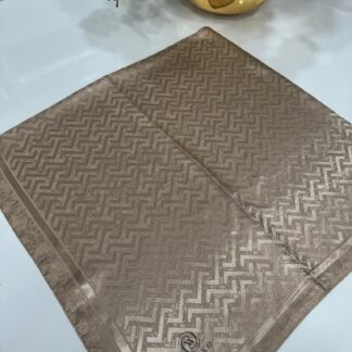 Vakko Zikzak Desen İpeksi Eşarp - Bej - Organic ScarfsOrganic Scarfs