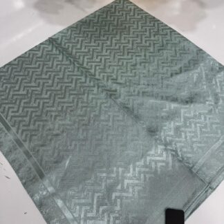 Vakko Zikzak Desen İpeksi Eşarp - Mınt - Organic ScarfsOrganic Scarfs
