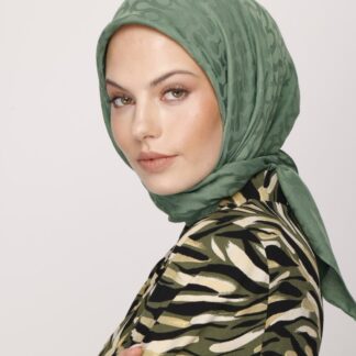 Valor Scarf Bloom Desen Eşarp - Çay Ağacı - Organic ScarfsOrganic Scarfs
