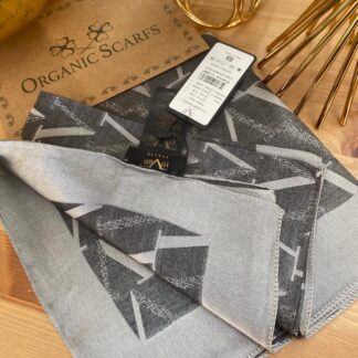 Versace 19v69 İtalia Çift Taraflı Jakar Eşarp - Antrasit - Organic ScarfsOrganic Scarfs