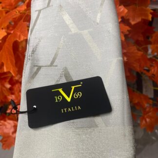 Versace 19v69 İtalia Çift Taraflı Jakar Eşarp - Krem - Organic ScarfsOrganic Scarfs