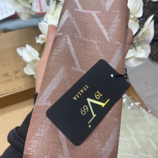 Versace 19v69 İtalia Çift Taraflı Jakar Şal - Mocha - Organic ScarfsOrganic Scarfs