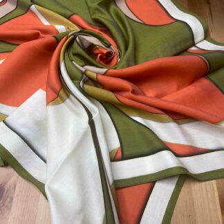 Versace 19v69 İtalia Su Geçirmez Eşarp - Yağ Yeşili - Organic ScarfsOrganic Scarfs