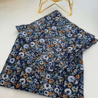 Çiçek Desenli Mio Cazz Eşarp 55471 - Mavi