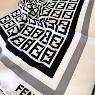 fendi twill eşarp - beyaz
