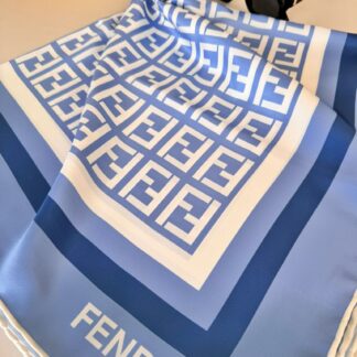 fendi twill eşarp - indigo