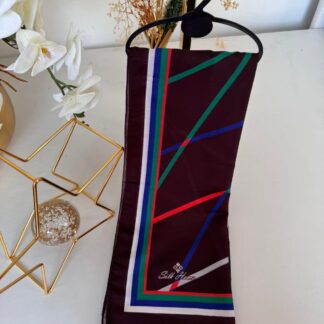 silk home pamuk ipek şal Acı kahve Benetton
