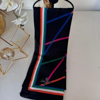 silk home pamuk ipek şal Siyah