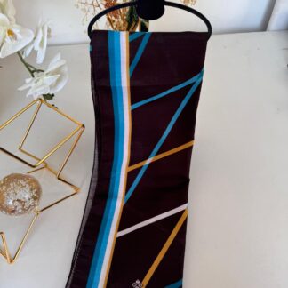 silk home pamuk ipek şal Kahve turkuaz