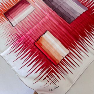 COLOR PLUS PASTEL DESEN 0 İPEK EŞARP 16032006 - Kırmızı