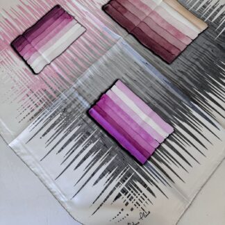 COLOR PLUS PASTEL DESEN 0 İPEK EŞARP 16032006 - Gri