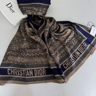 Dior İthal Vual İpek Şal 44983 - Lacivert