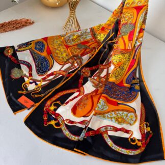 Hermes İthal Vual İpek Şal 44983 - Yeni Sezon Siyah